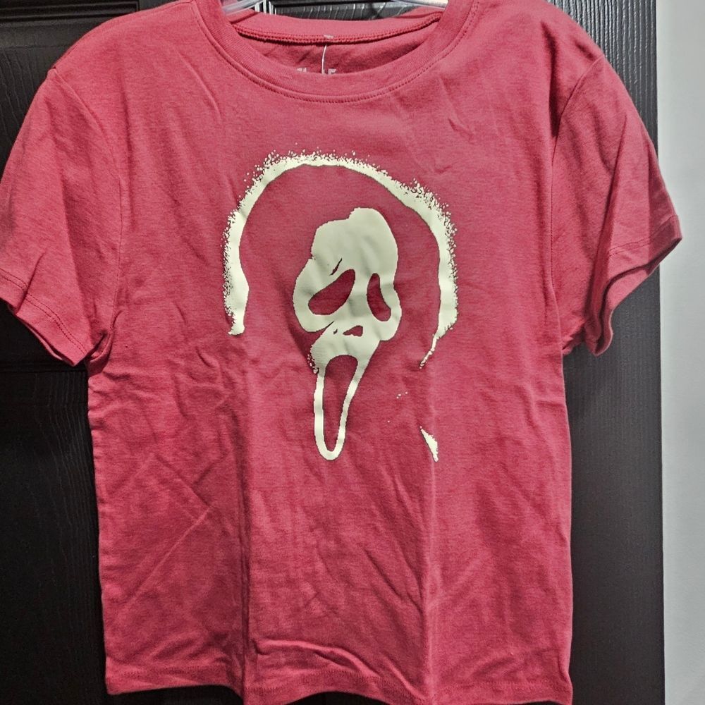 Bioworld Maroon Ghost Face T-Shirt